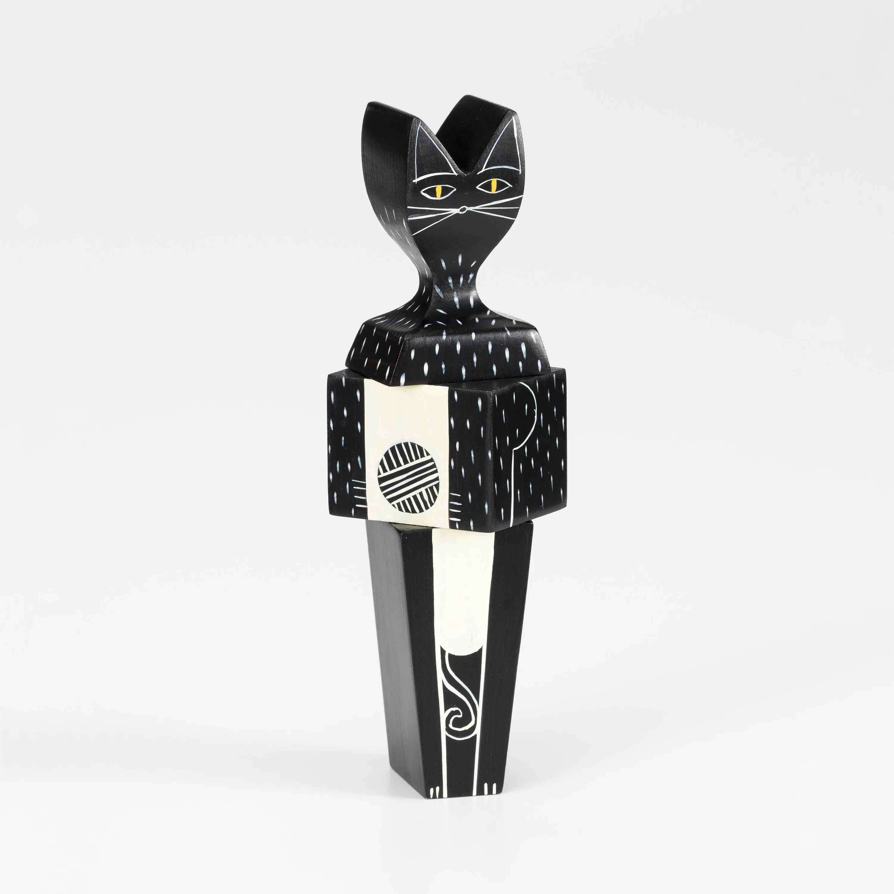 Wooden Doll Cat