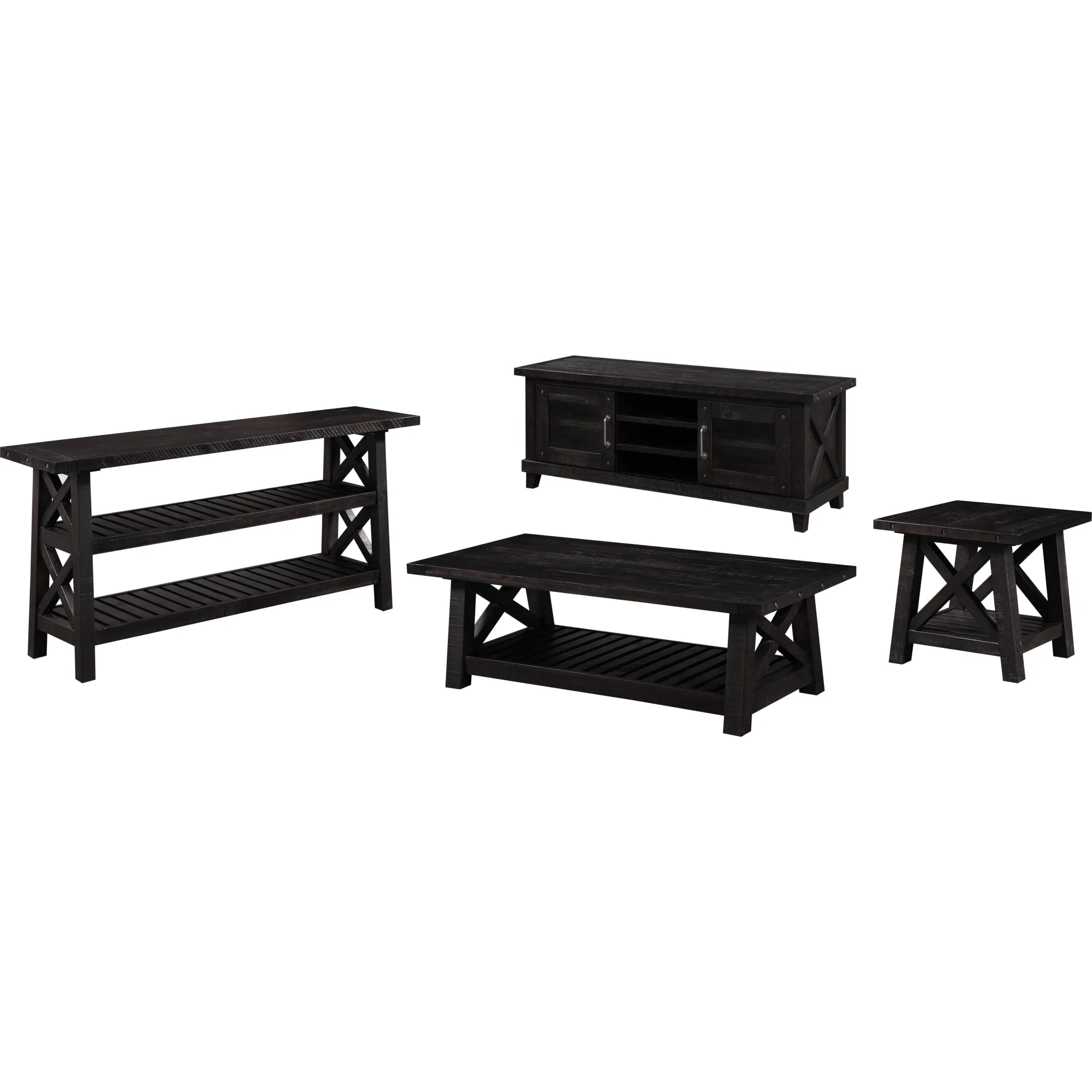 Yosemite Solid Wood Coffee Table in Cafe Modus