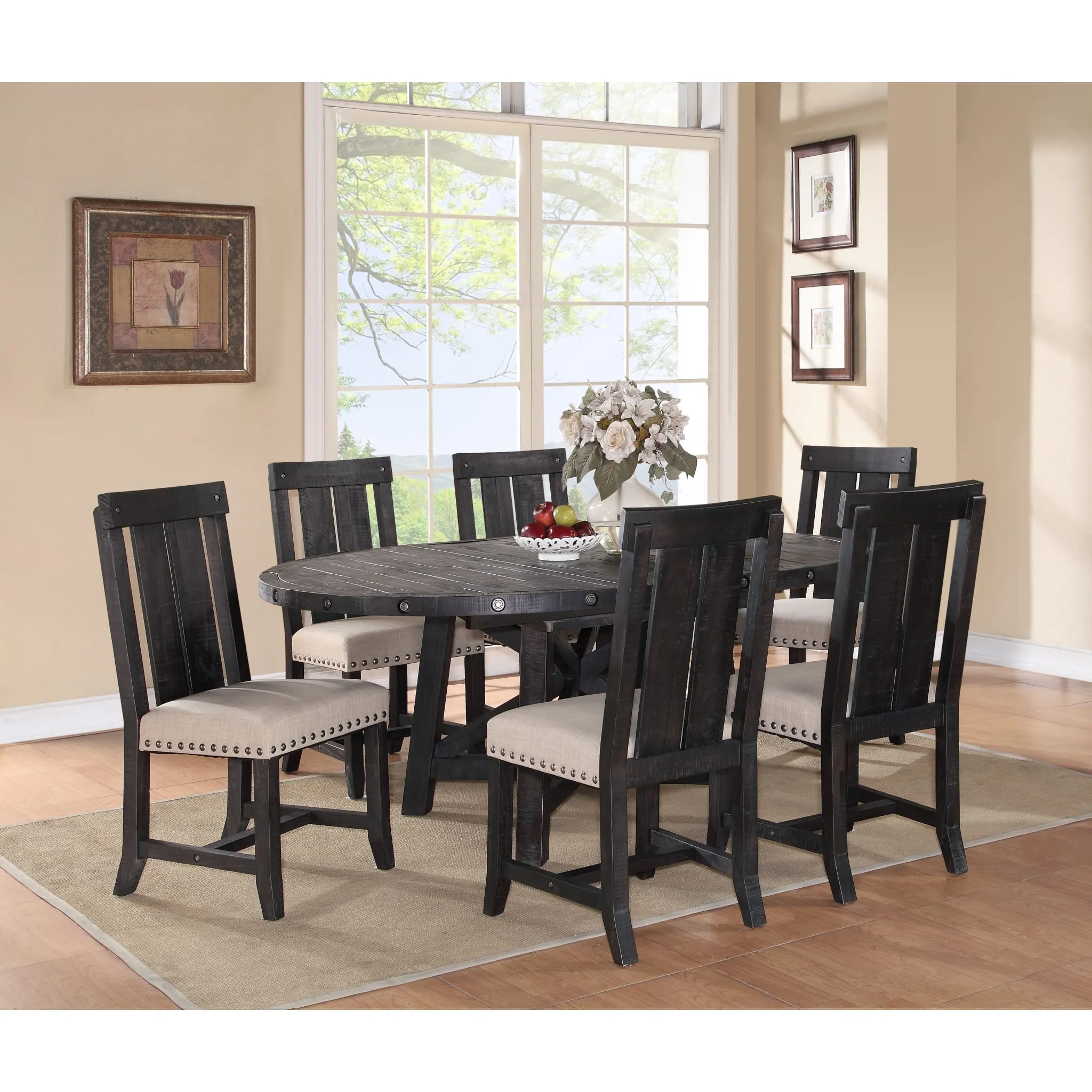 Yosemite Solid Wood Round Extension Table Modus