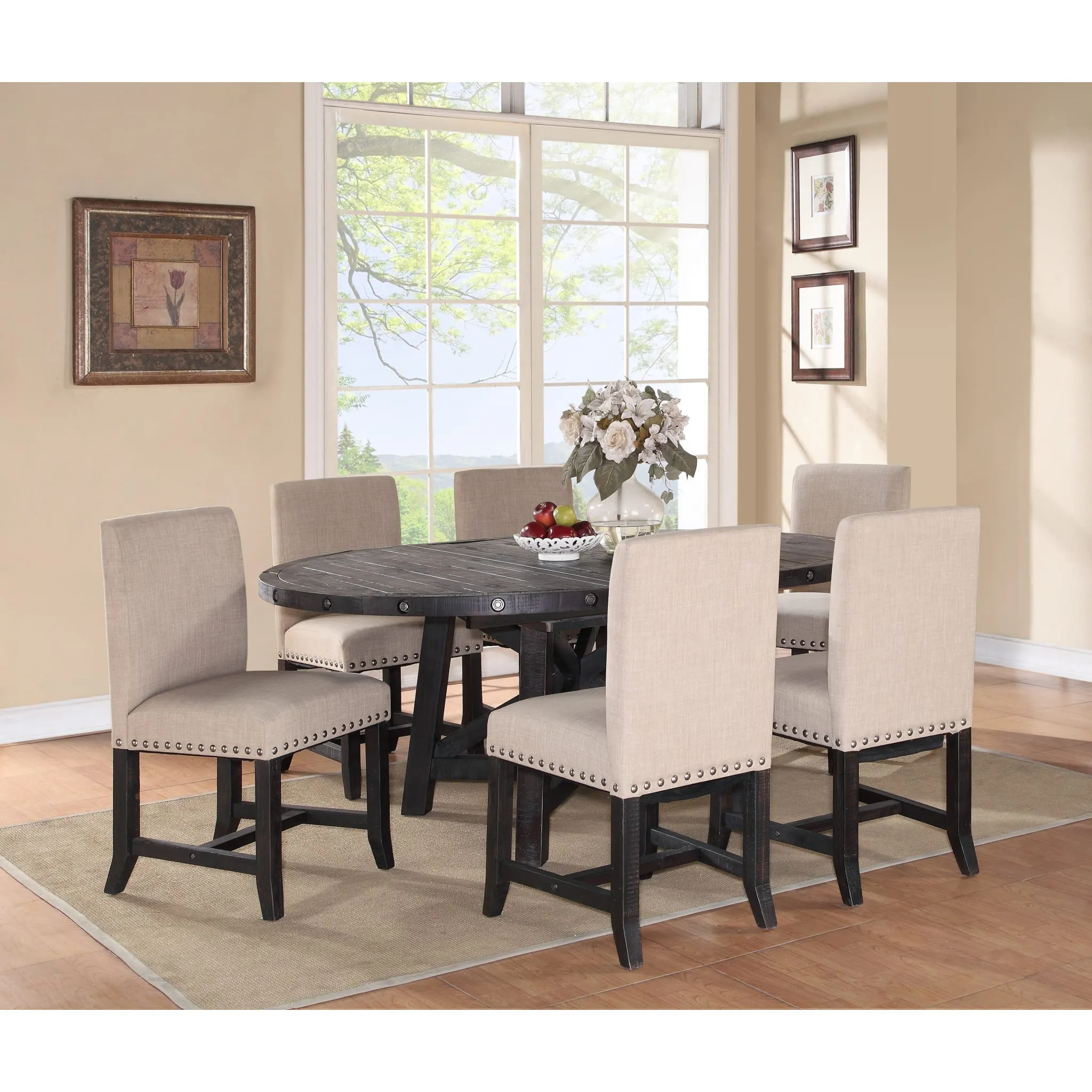Yosemite Solid Wood Round Extension Table Modus