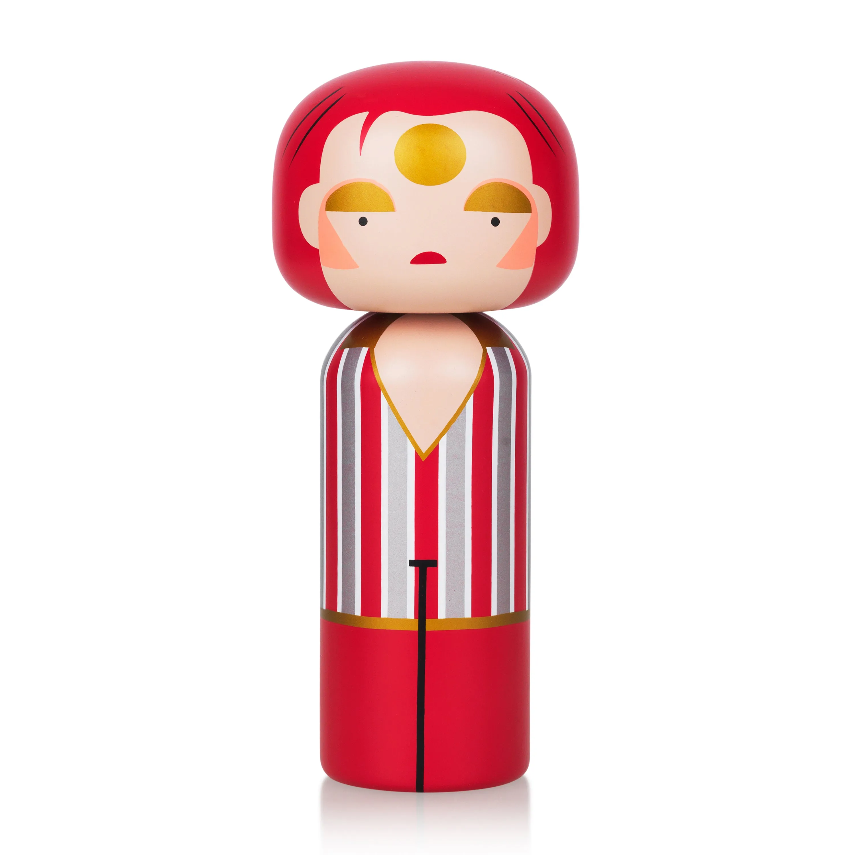 Ziggy Stardust Kokeshi Doll